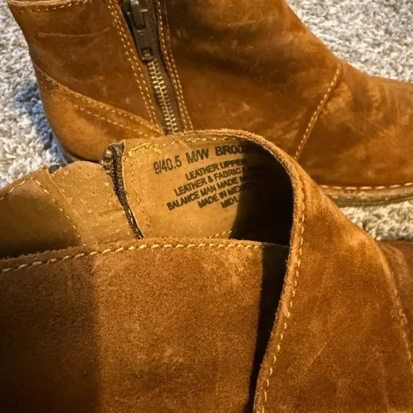 Born Tan Leather Ankle Boots - Picture 2 of 5